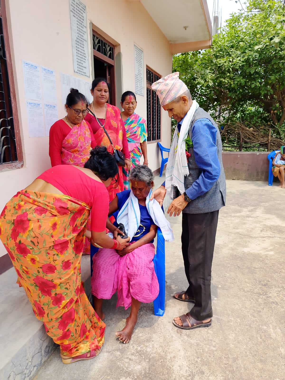 जेष्ठ नागरिकको स्वास्थ्य परिक्षण एवम् प्रशिक्षण