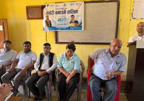 विद्यार्थीलाई जेसिजको नर्सरी बनाउने तालिम