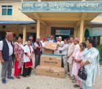 सुस्ता गाउँपालिकाद्वारा सामुदायिक अस्पताललाई विविध सामग्री सहयोग