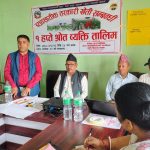 बर्दघाटमा ब्यवसायिक तरकारी खेती सम्बन्धि एक हप्ते तालिम सुरु